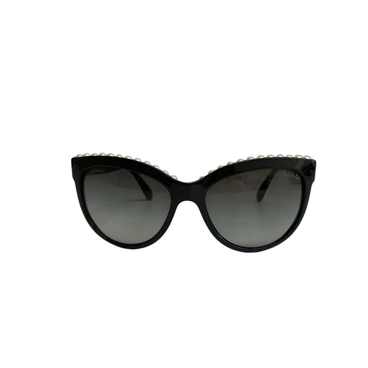 Óculos Chanel Preto Pérolas