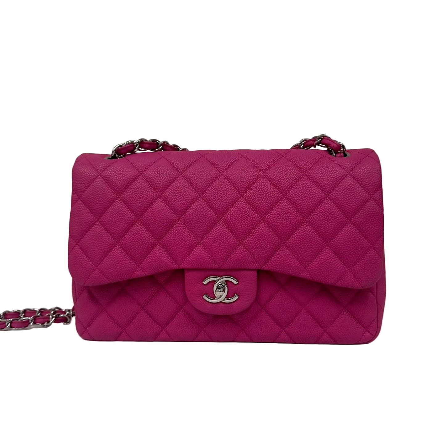 Bolsa Chanel Classic Double Flap Jumbo Rosa