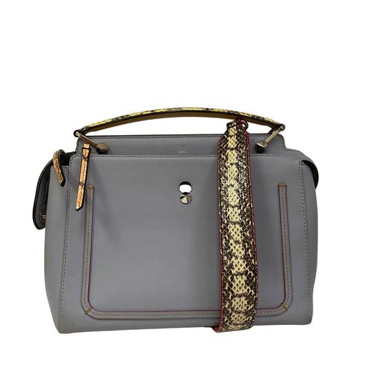Bolsa  Fendi DotCom Couro Azul-Claro