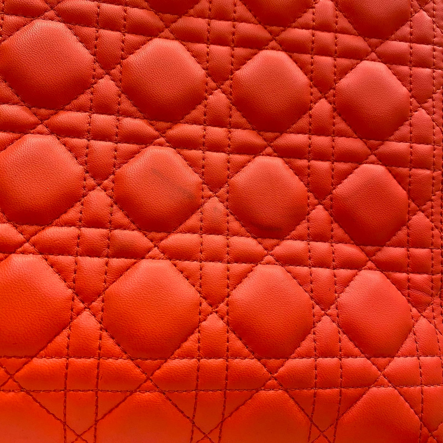 Bolsa Lady Dior Laranja e Rosa