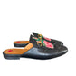 Mule Gucci Preto Flor Rosa Tam 37,5 Br