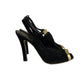 Sandalia Saint Laurent Camurça Preto Tam 36,5 Br