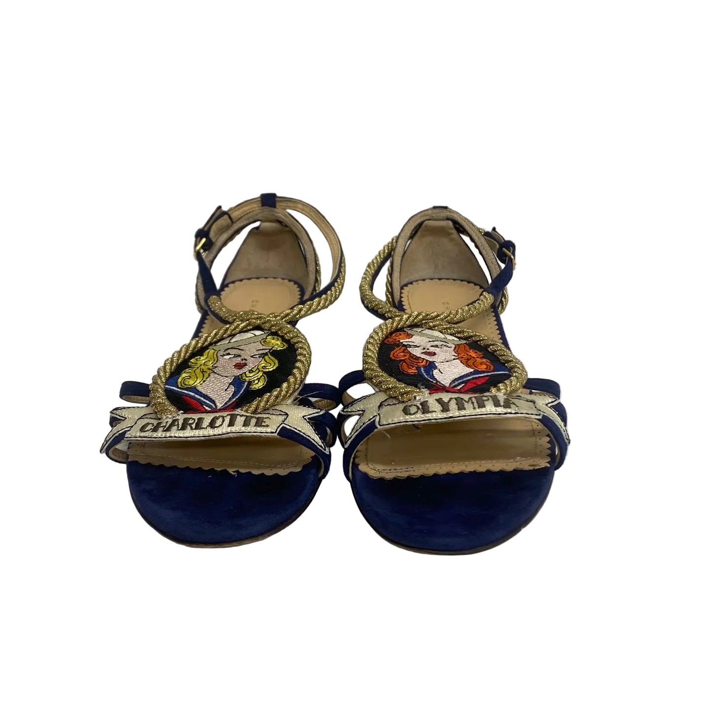 Rasteira Charlotte Olympia Azul Tam 33 Br