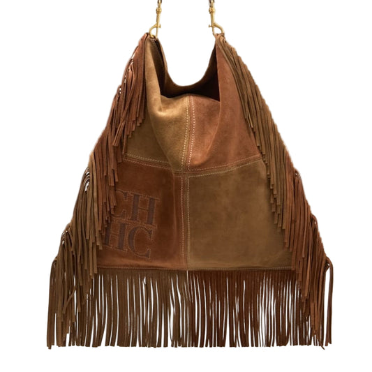 Bolsa Carolina Herrera Poncho Marrom