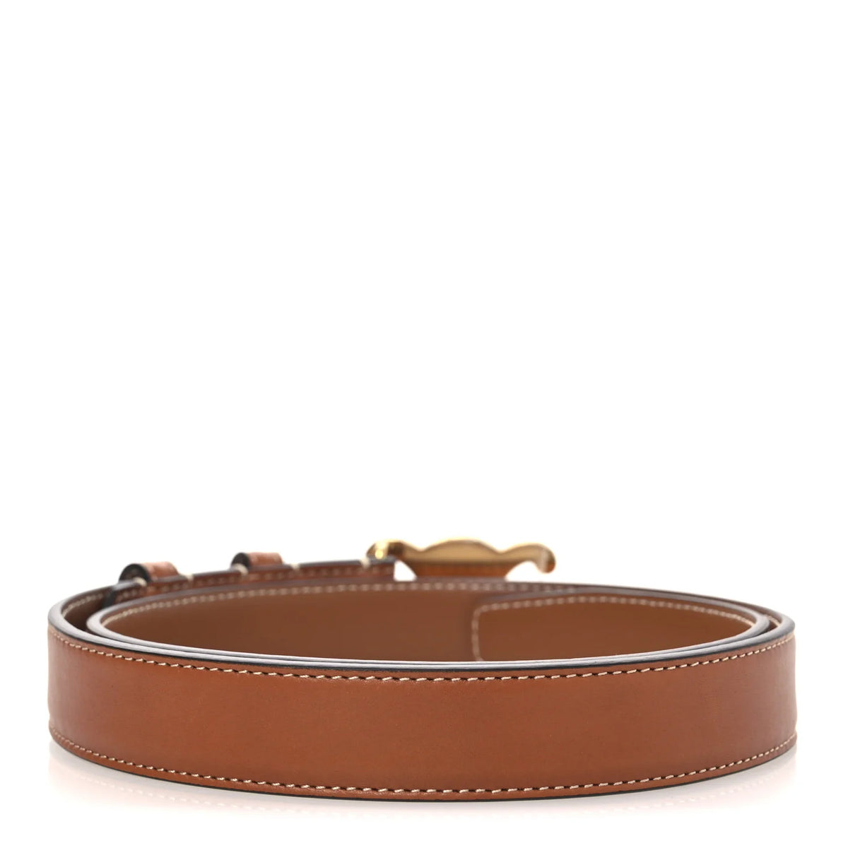 Cinto Celine Caramelo E Dourado