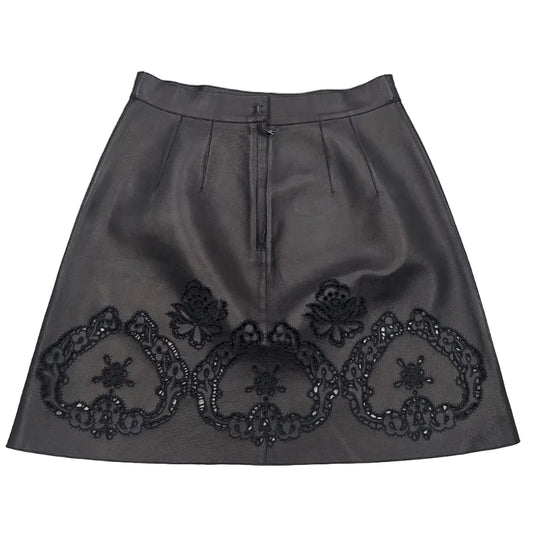 Saia Dolce&Gabbana Preta Bordada Tam 38 BR