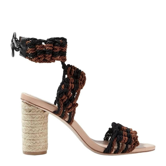 Sandalia Ulla Johnson Marrom e Preto Tam 35 Br