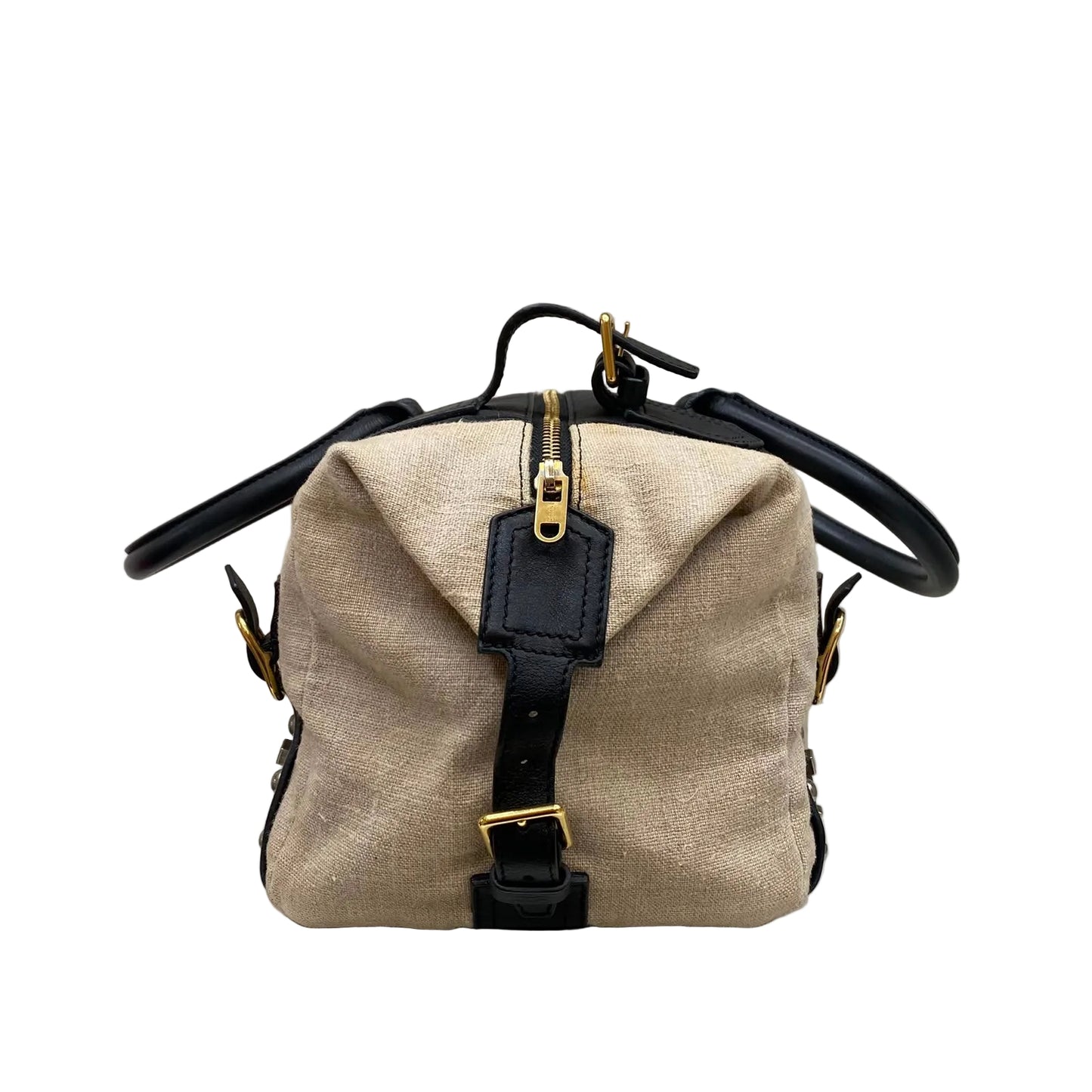 Bolsa Céline Boston Bege e Preto