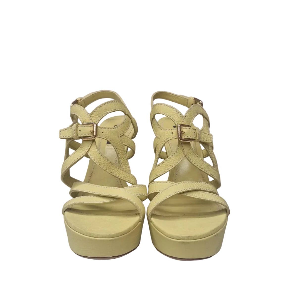 Salto Louis Vuitton Amarelo Tam 36 Br