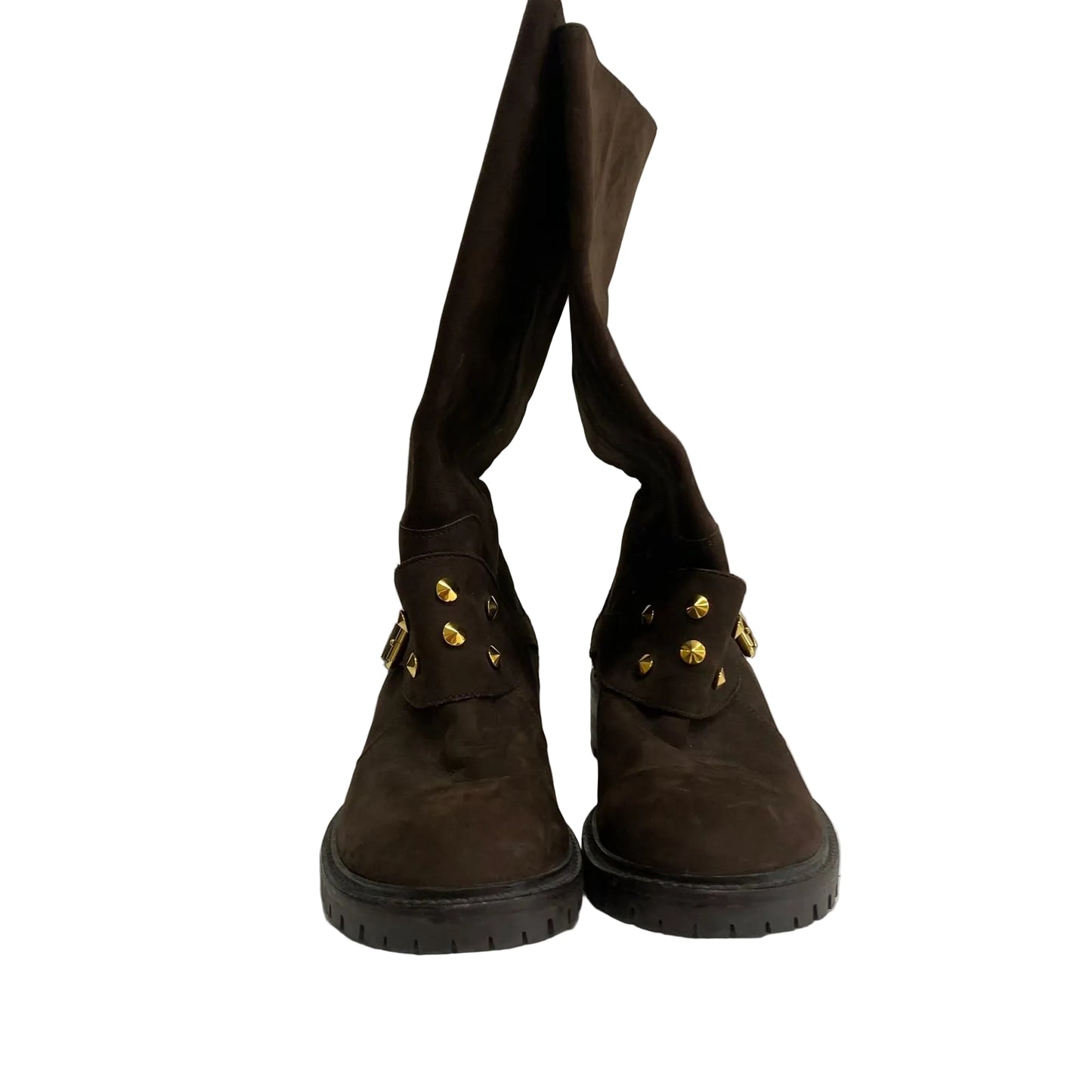Bota Fendi Camurça Marrom Tam 38 Br