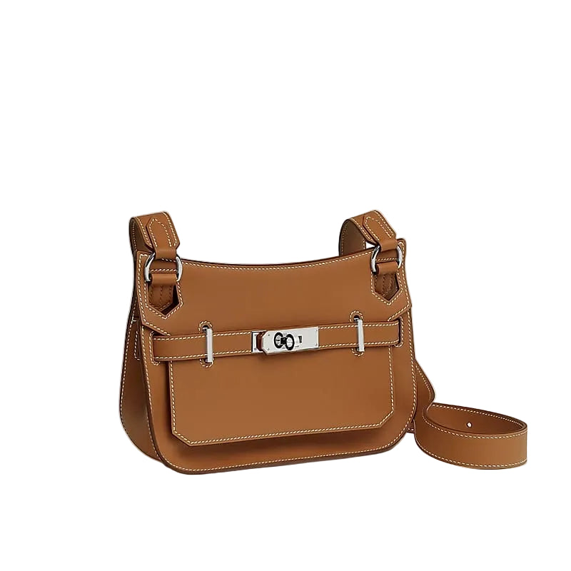 Bolsa Hermés Jypsiere Marrom Pequena
