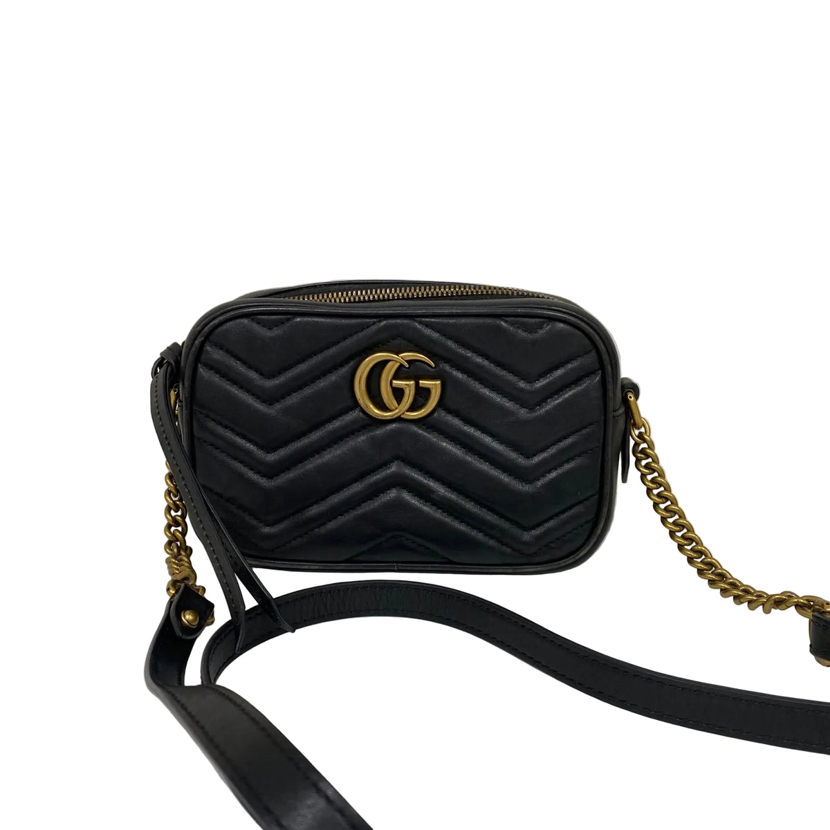 Bolsa Gucci GG Marmont Matelassê Preta