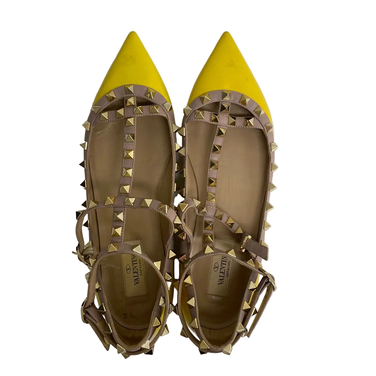 Sapatilha Valentino Rockstud Amarela Tam 36,5 Br
