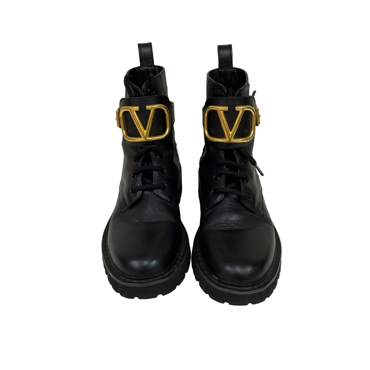 Bota/Coturno Valentino Garavani VLogo Signature Preta