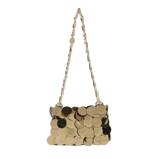 Bolsa Paco Rabanne Sparkle Nano Dourada