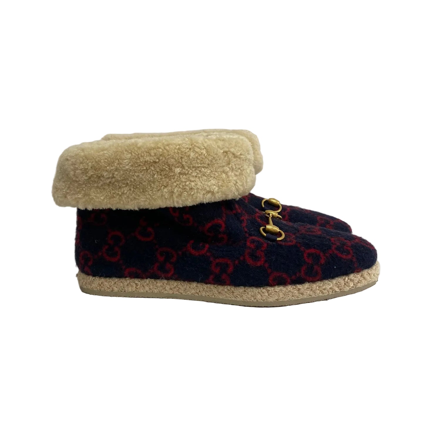 Bota Gucci Azul Pelinho Tam 41 Br