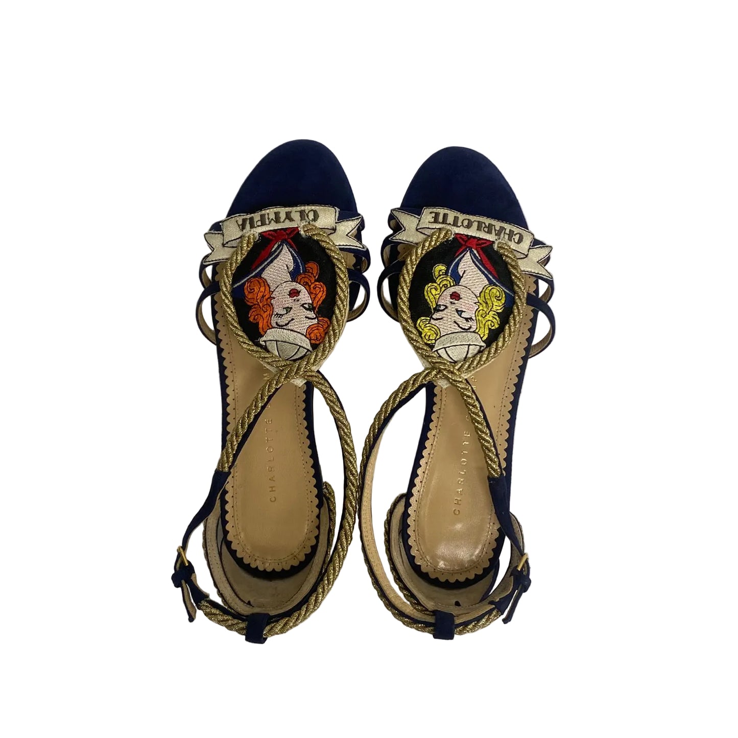Rasteira Charlotte Olympia Azul Tam 33 Br