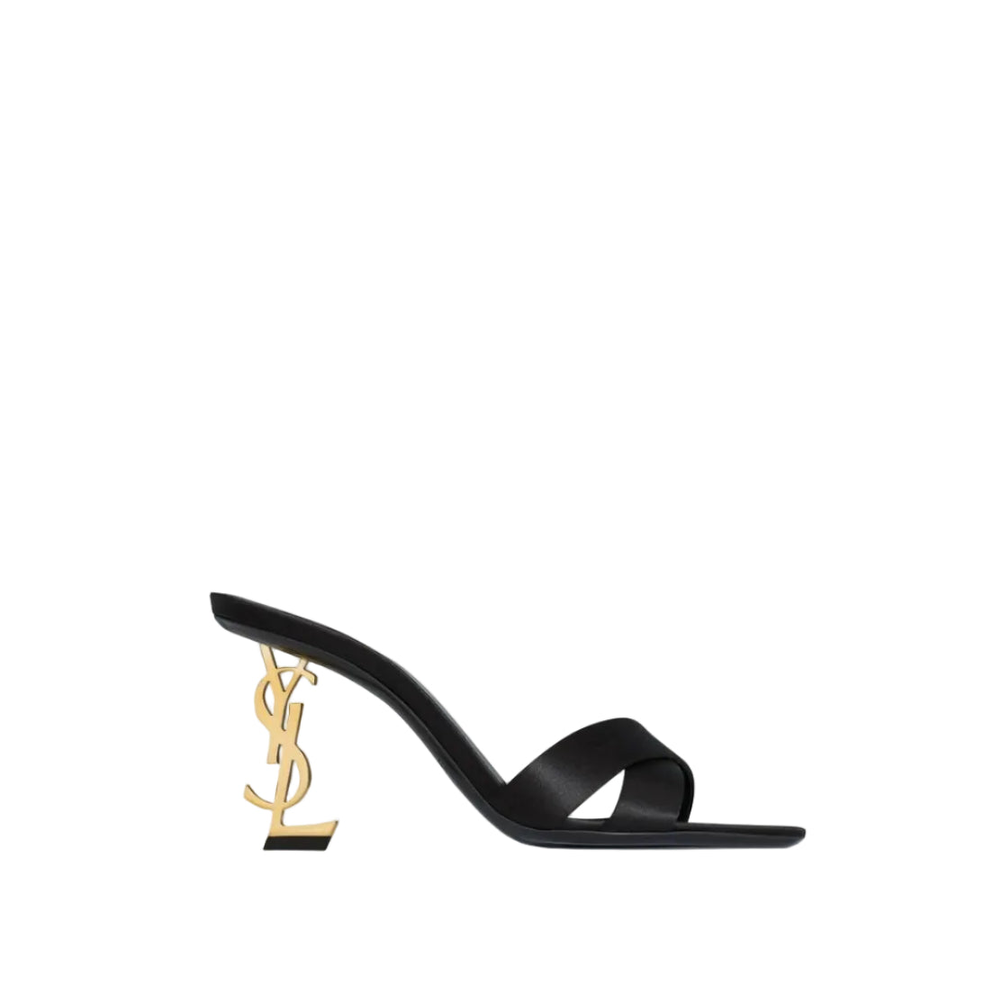Mule Saint Laurent Opyum Preto e Dourado Tam 35 Br