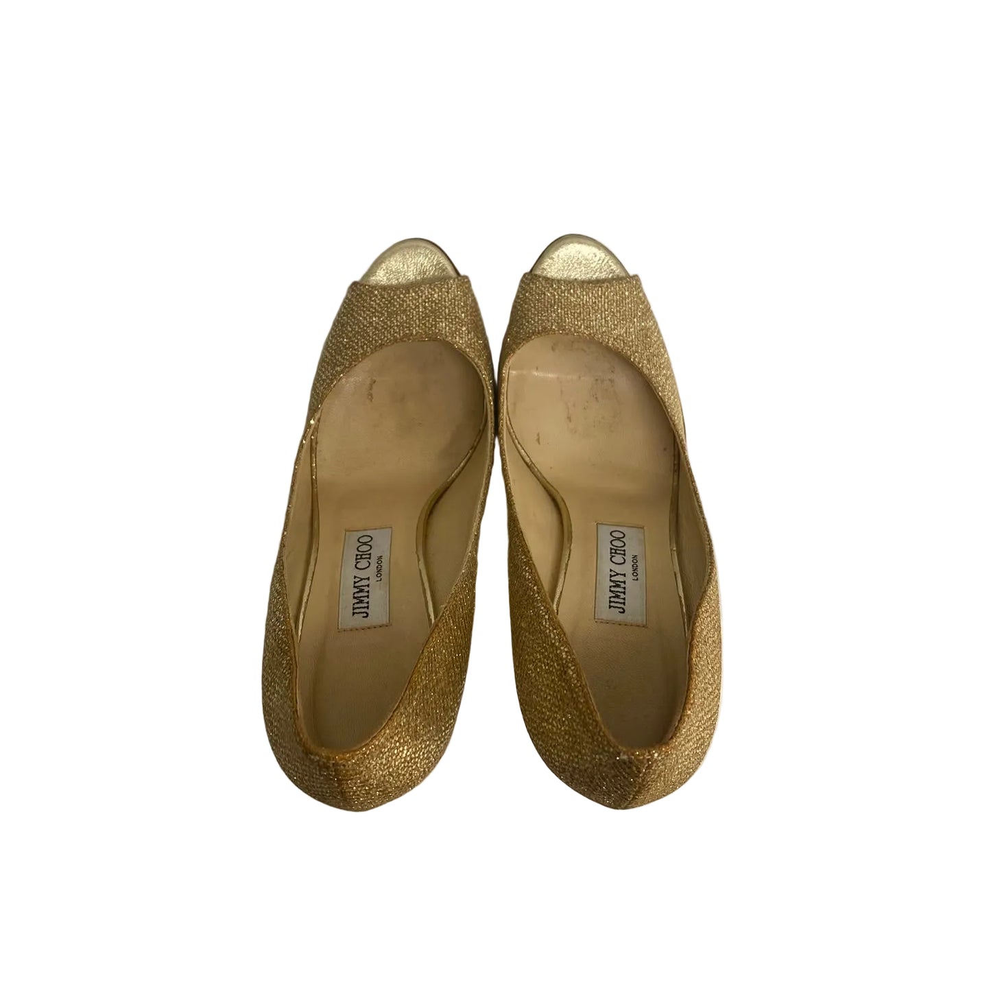 Sandália Jimmy Choo Dourada Tam 36 Br
