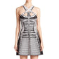 Vestido Herve Leger Curto Preto e Branco TAm PP BR