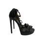 Sandalia Saint Laurent Preta E Dourada Tam 36 Br