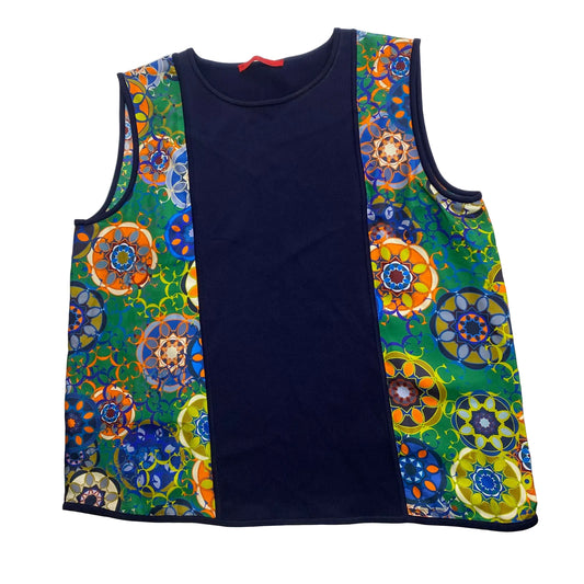 Blusa Carolina Herrera Azul Marinho Tam M BR