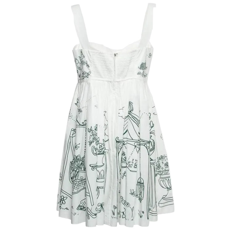 Vestido Dolce&Gabbana Branco Tam 38 Br