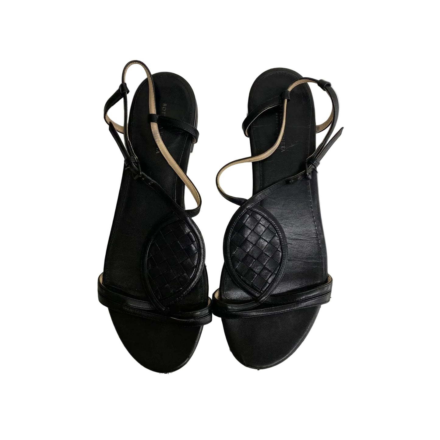 Rasteira Bottega Veneta Couro Preta Tam 37 Br
