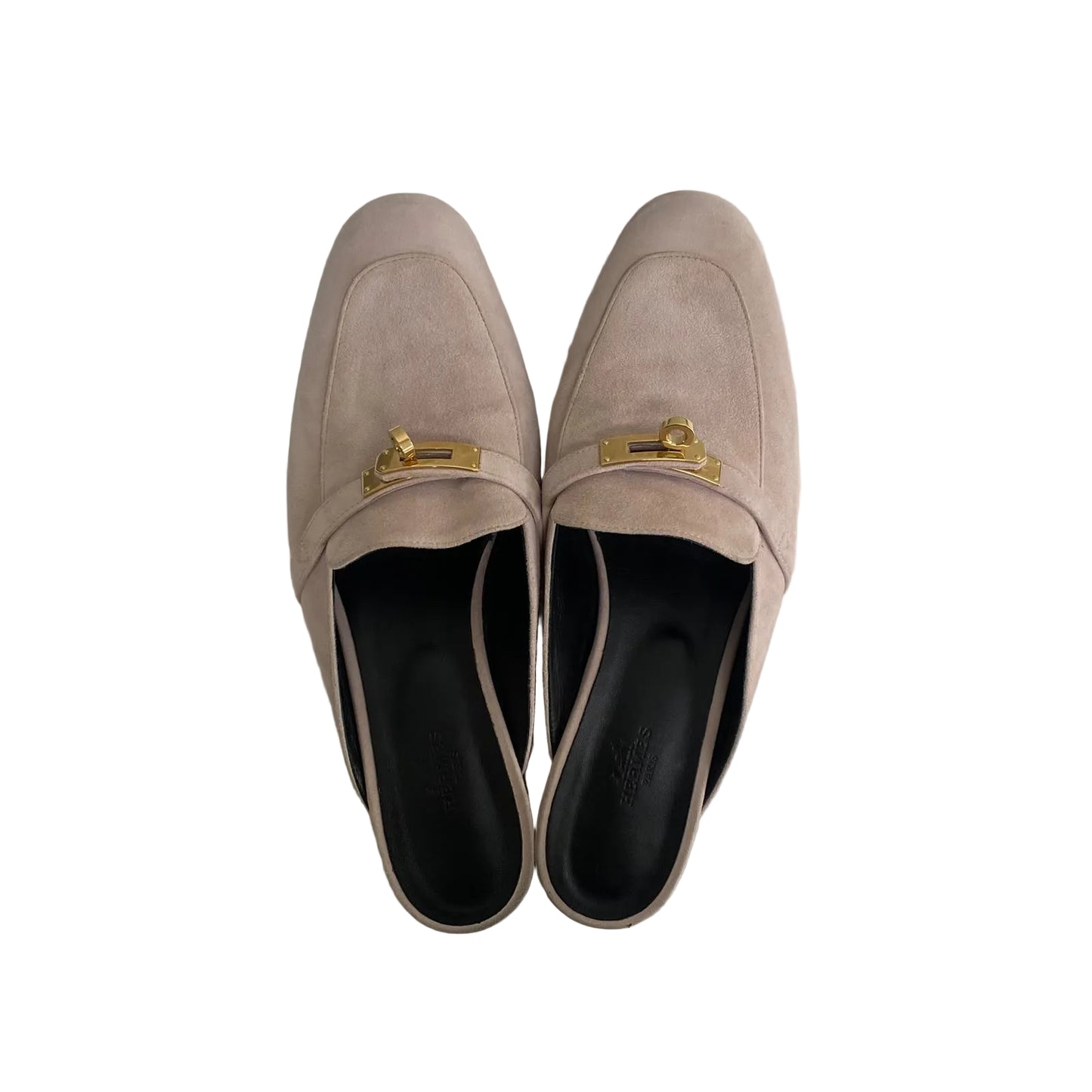 Mule Hermes Suede Rosa Tam 39 BR