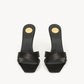 Mule Saint Laurent Opyum Preto e Dourado Tam 35 Br