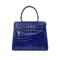 Bolsa Valentino Croco Azul