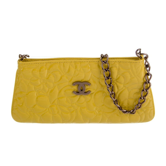 Bolsa Chanel Camellia Chain Amarela