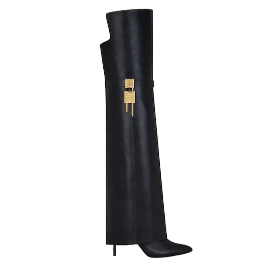Bota Givenchy Cano Longo Preta Tam 38 Br