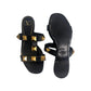 Rasteira Valentino Com Studs Preta Tam 36,5 BR