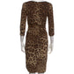 Vestido Dolce & Gabbana Animal Print Seda Tam