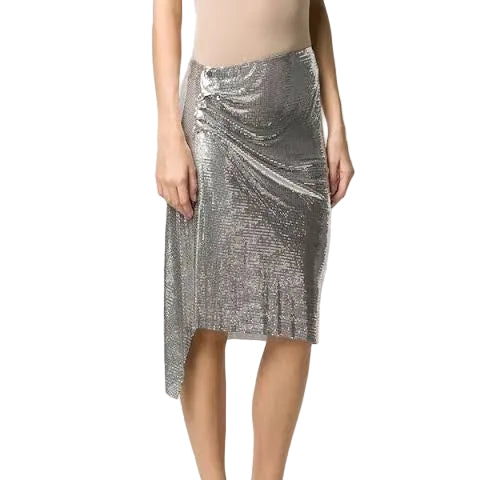 Saia Paco Rabanne Aluminio  Tam 34 Br