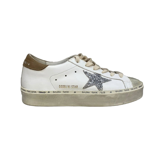 Tênis Golden Goose Branco e Marrom Tam 36 Br
