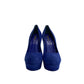 Sapato Saint Laurent Camurça Azul Tam 34 Br