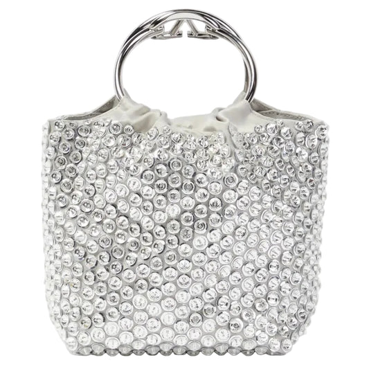 Bolsa Valentino Prata Pedraria Pequena