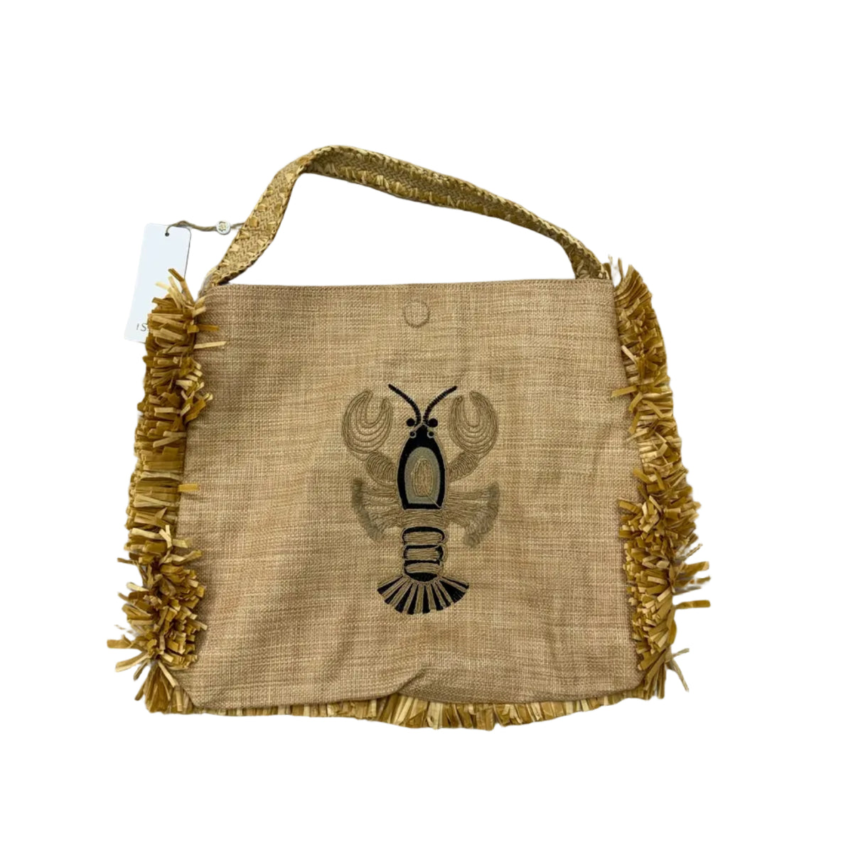Bolsa ISLA Hobo Palha Natural Lagosta