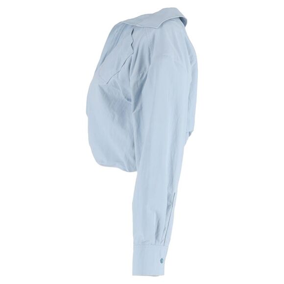 Camisa Jacquemus Curta Azul Tam 34 Br