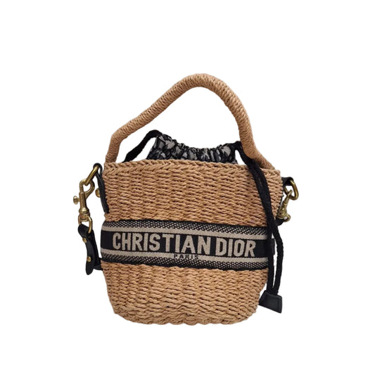 Bolsa Dior OBLIQUE LADY DIOR WICKER BUCKET