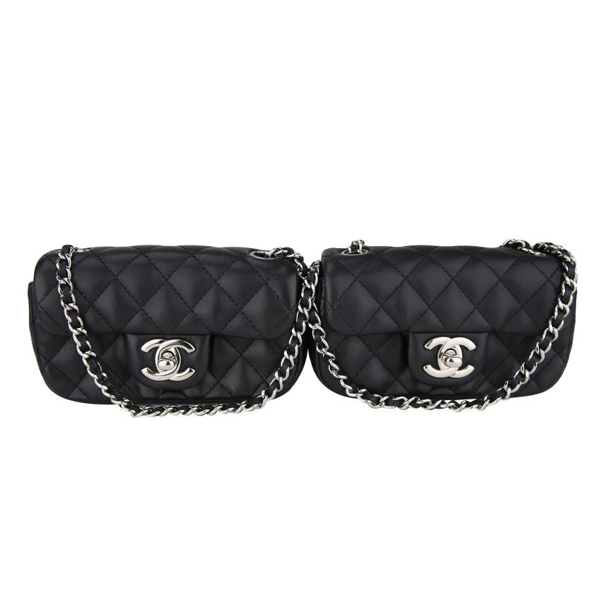 Bolsa Chanel Dupla Preta