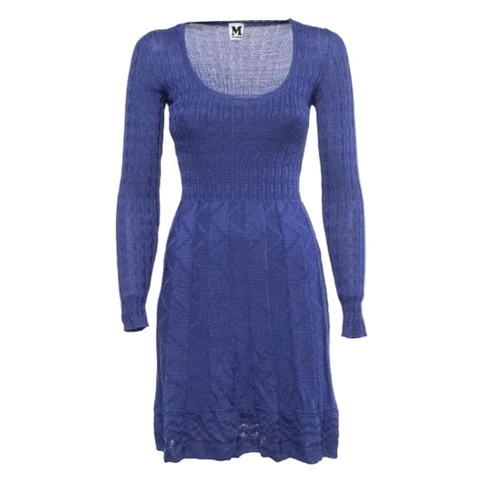 Vestido Missoni Azul Marinho Tam 36 Br