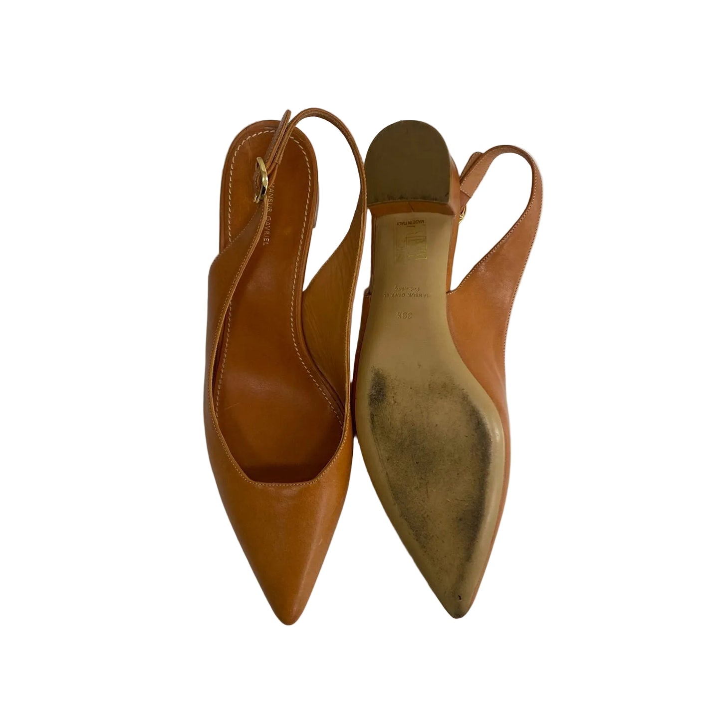 Sapato Mansur Gavriel Laranja Tam 37,5 Br