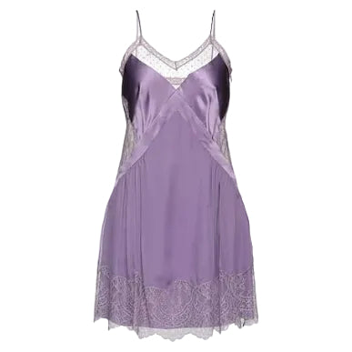 Vestido Alberta Ferretti Roxo Seda Tam 38 Br