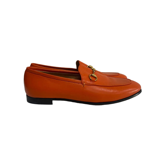 Mocassim Gucci Couro Laranja Tam 37 Br