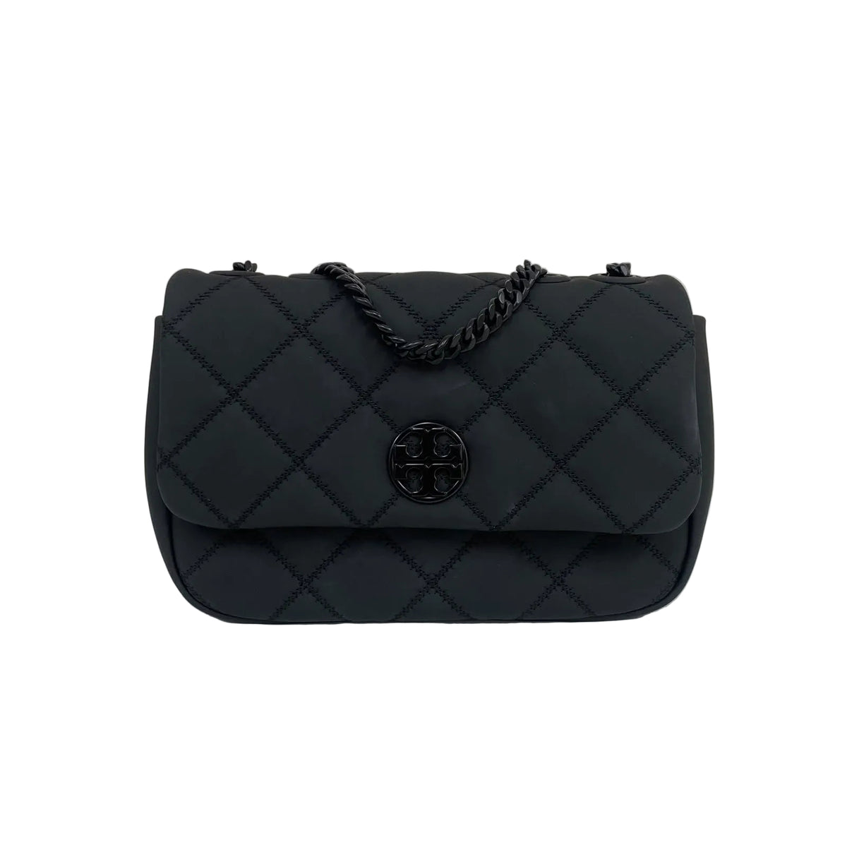 Bolsa Tory Burch Willa Matte Small Shoulder Bag Preta