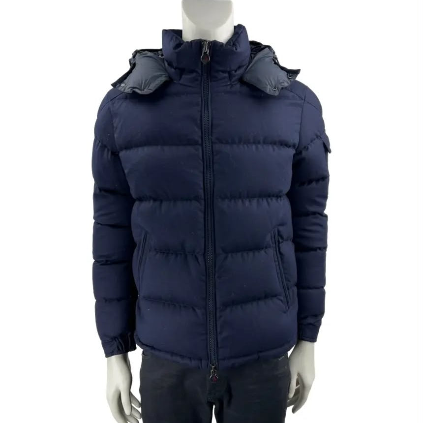 Jaqueta Moncler Azul Marinho Tam GG BR