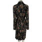 Vestido Tory Burch Preto Estampado Tam G BR